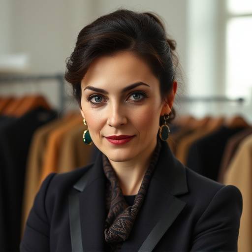 Portrait of Isabella Rossi, senior tailor.